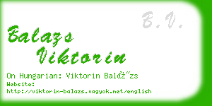 balazs viktorin business card